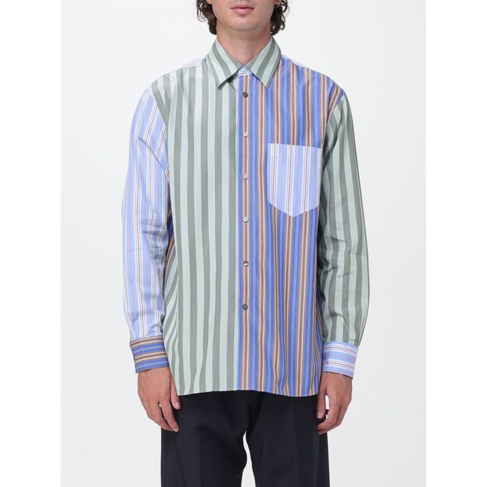 Paul Smith Men Paul Smith Multicolor Striped Patchwork Cotton Shirt